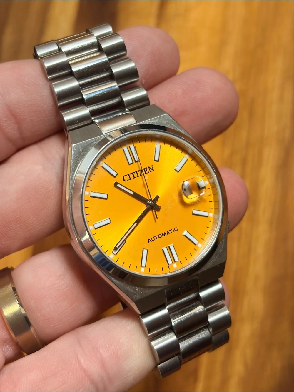 Citizen Tsuyosa Automatic Watch - yellow dial
